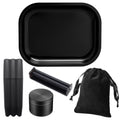 1 Set, The Smoking Set Includes a Variety of Accessories, 1 Velvet Bag Contains a 14×18 Rolling Tray, a 50Mm Metal Grinder, a Three-Cigarette Storage Box, a Cigarette Rolling Machine, Smoking Accessories, Household Gadgets,