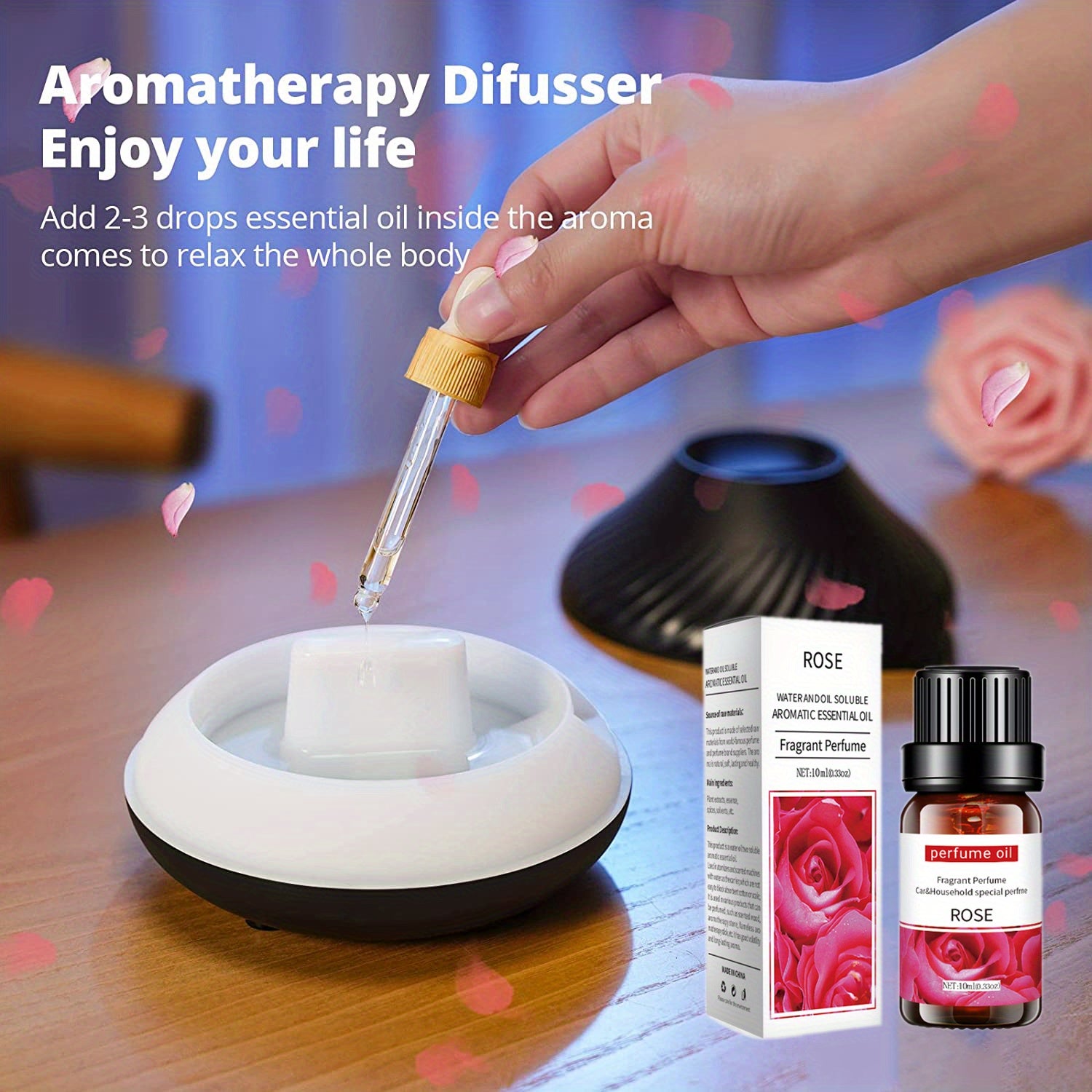 12 Kinds Of Organic Essential Oils, Aromatherapy Essential Oil Kit For Diffuser, Humidifiers, Aromatherapy, Candle Making(10ml)