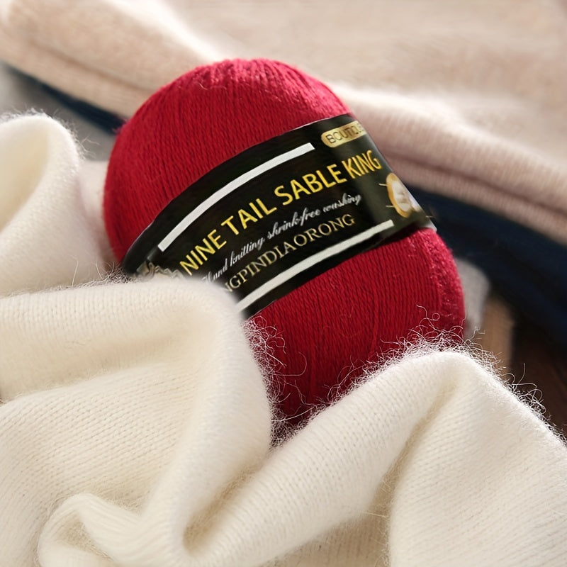 8rolls/pack Wool 10.00%, Cashmere 90.00% Yarn, Soft Comfortable Yarn For Knitting Crocheting High-quality Sweater And Scarf
