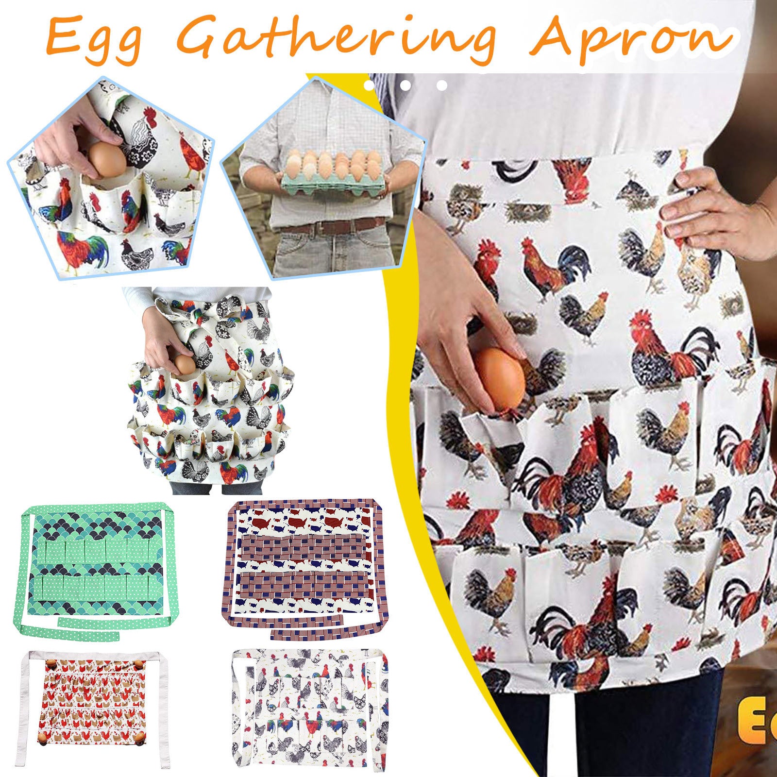 Aprons for Collecting Eggs from Chickens, Ducks, And Geese on The Farm, Suitable for Kitchen And Garden Use.
