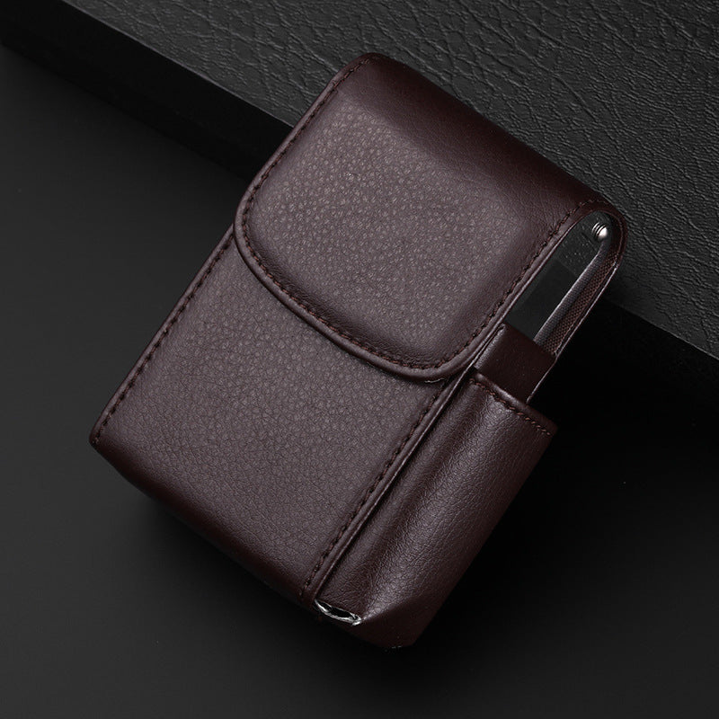 Creative Fashion Smoking Accessories Faux Leather Cigarette Case Boxed Cigarette Case