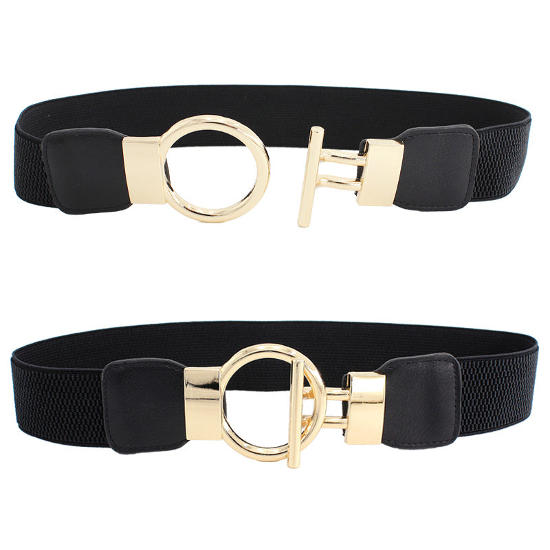 Elastic Waistband Slim Waist Cincher Skirt Waistband Elastic Belt Skirt Accessory