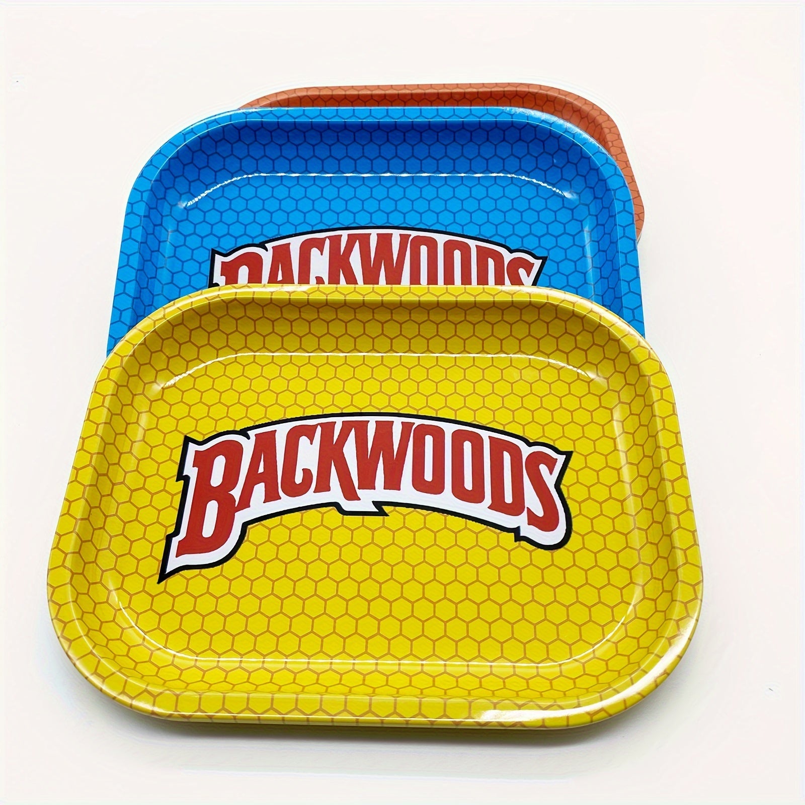Backwoods Mini Rolling Tray - 7X5.5 Inch Metal Cigarette Tray with Alien Design, Washable, Fruit Dessert Plate, Smoking Accessories Tray - 1pc
