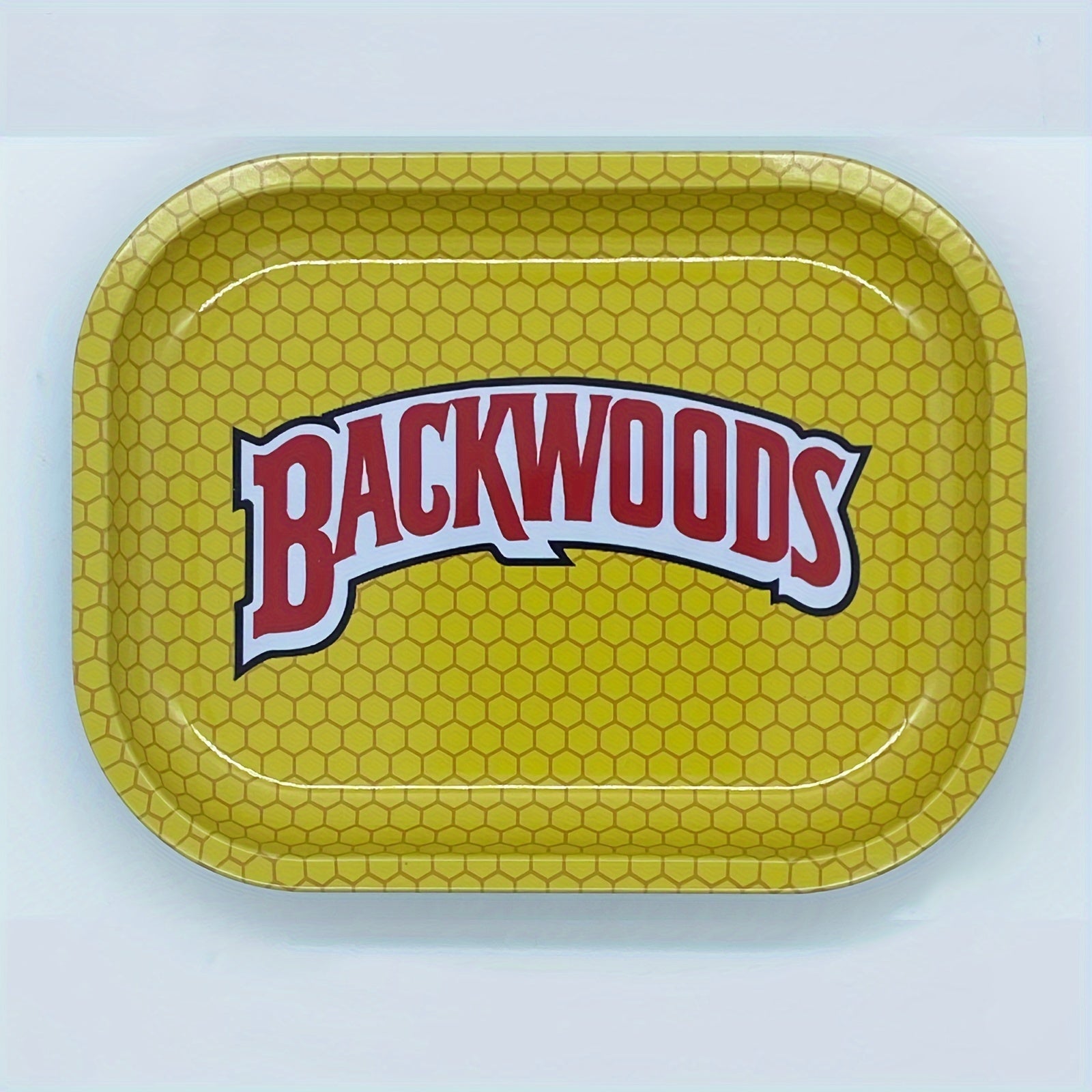 Backwoods Mini Rolling Tray - 7X5.5 Inch Metal Cigarette Tray with Alien Design, Washable, Fruit Dessert Plate, Smoking Accessories Tray - 1pc