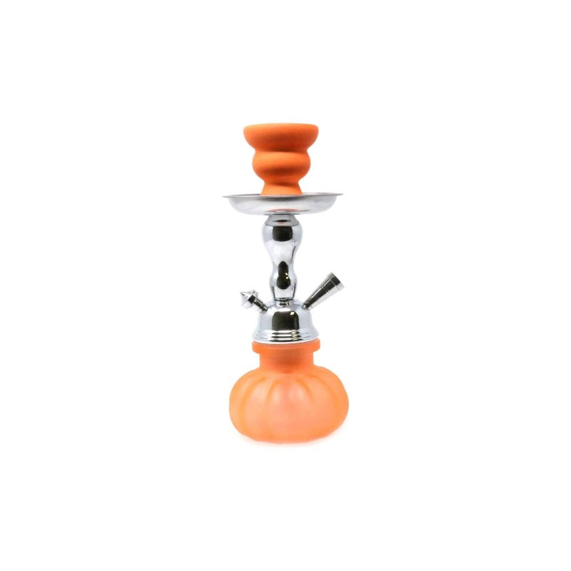 11 Premium 1 Hose Complete Set - Pumpkin Glass Vase Bright Orange, Smoking Accessories, Lounge Essentials, Stylish Vase, Elegant Design, Durable Construction, Highquality Materials, Water Pipe Accessory