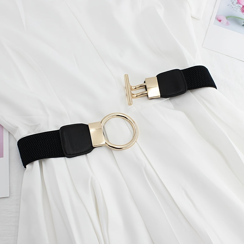 Elastic Waistband Slim Waist Cincher Skirt Waistband Elastic Belt Skirt Accessory