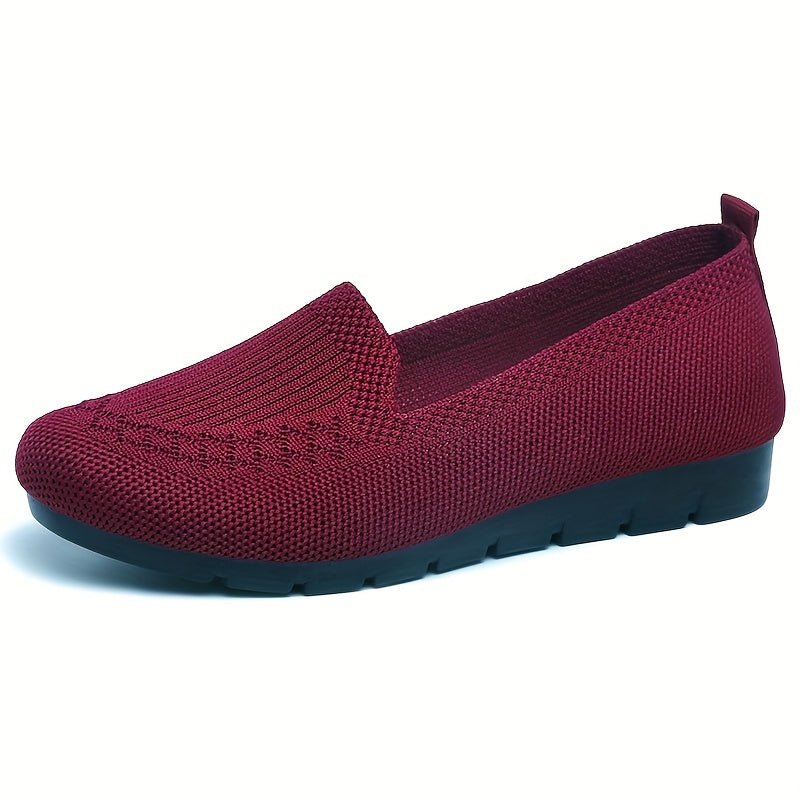 Casual Women'S Summer Mesh Breathable Flat Shoes | Comfortable Lightweight Slip-on Loafers with Fabric Upper and Rubber Sole, Women Shoes