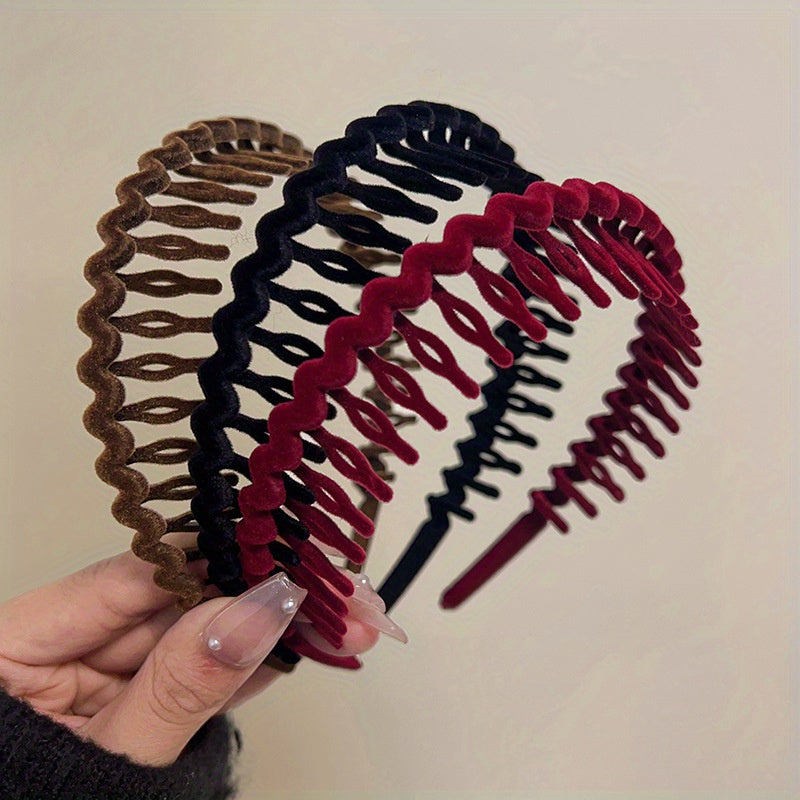 Colorful Matte Hairbands for Women with Anti-Slip Teeth, Easy And Versatile, Perfect for Holding Hair Back While Washing Your Face