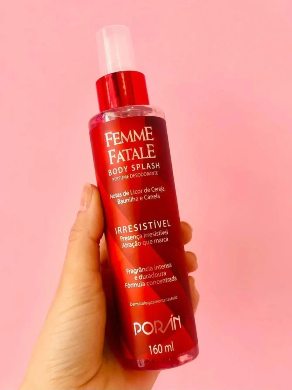 Body Splash Femme Hatale Irresistible 160ml-Porán-Fragrance Cherry Vanilla Cinnamon