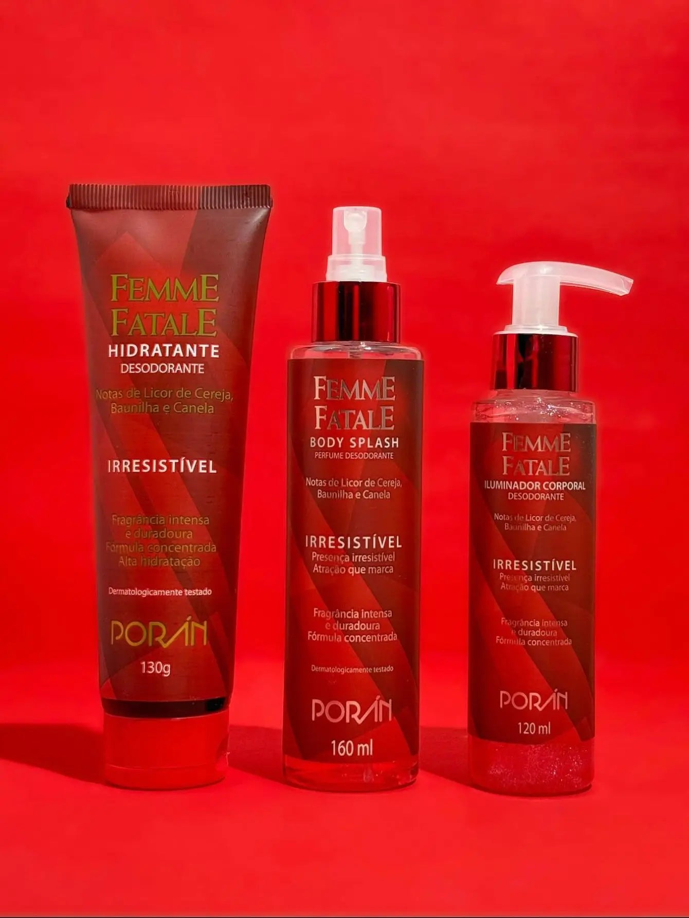 Body Splash Femme Hatale Irresistible 160ml-Porán-Fragrance Cherry Vanilla Cinnamon