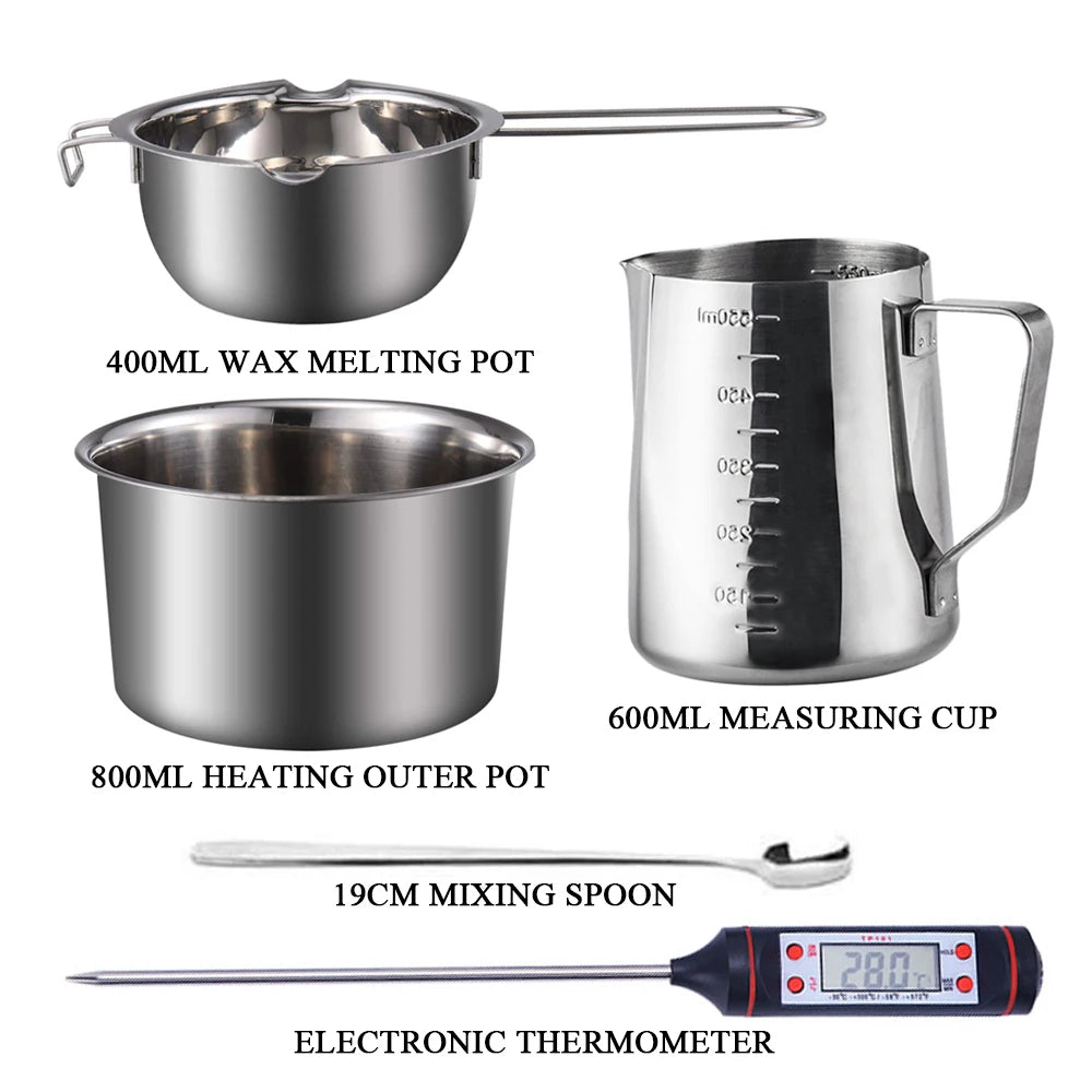 DIY Handmade Aromatherapy Candle Making Kit Soap Making Design Tools Christmas Baking Supplies Measuring Cup Wax Melting Pot