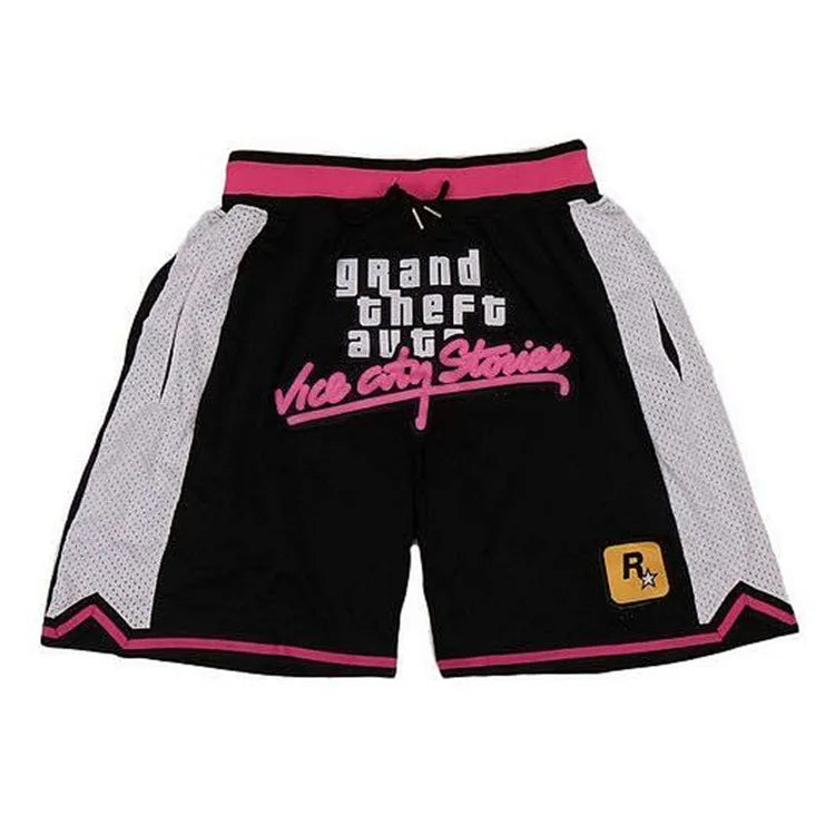 Drop Shipping Available Custom Basketball Shorts Black Retro Sports Shorts for Men Mens Basketball Shorts