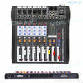 Audio-Mixer MiCWL 6 Channel Bluetooth Music USB High Bass Mixing Console MP3 Karaoke Amplifier DJ Equipment