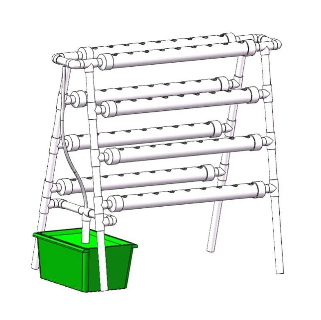72-Hole Three-Dimensional Flower Stand Double-Sided Pipe Soilless Balcony Hydroponic Vegetable Irrigation Hydroponics