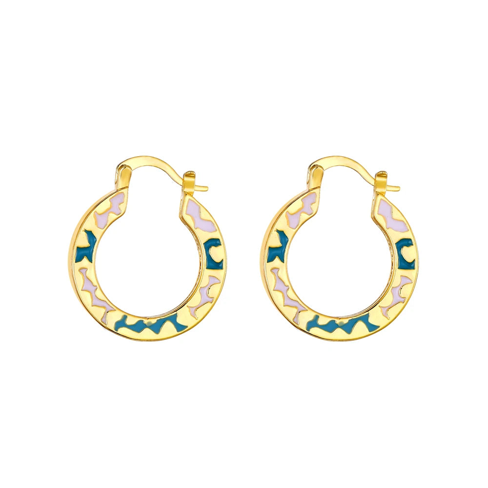 Ethlyn Vintage Style Africa Earrings for Women Gold Color Clip Earrings Girl,Ethiopian Jewelry Arab Middle East Gift E73