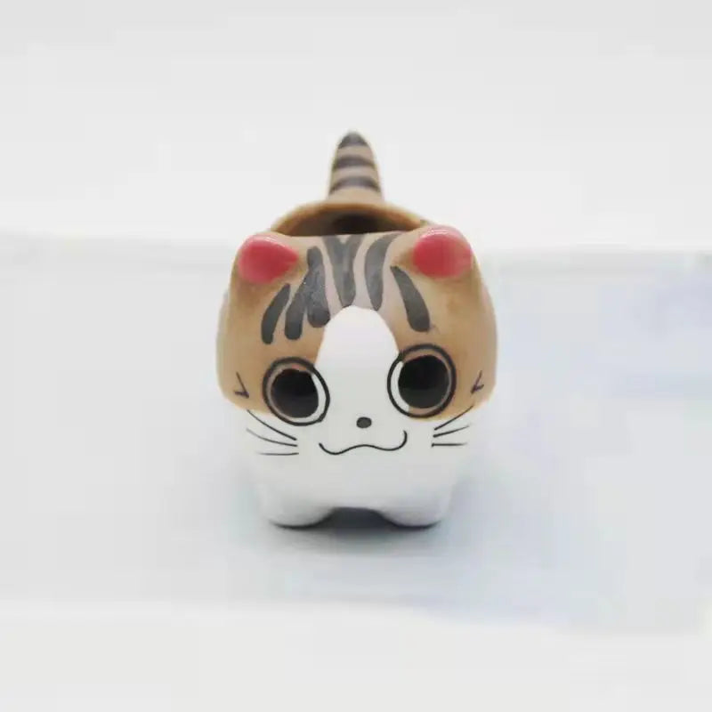 Ceramic Cat Succulents Flower Pot Cute Cartoon Mini Animal Planter Bonsai Cactus Plant Pots Desktop Decor Creative Gift
