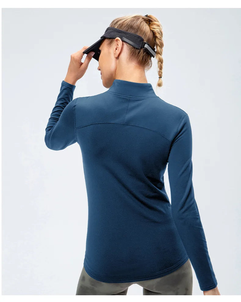 Autumn And Winter Women's Warm Clothing Yoga Self-Cultivation Two-Piece Suit Plus Velvet Sportswear Sports Fitness Sportswear