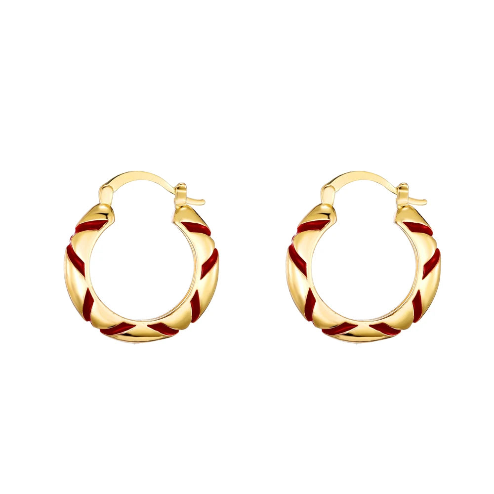 Ethlyn Vintage Style Africa Earrings for Women Gold Color Clip Earrings Girl,Ethiopian Jewelry Arab Middle East Gift E73