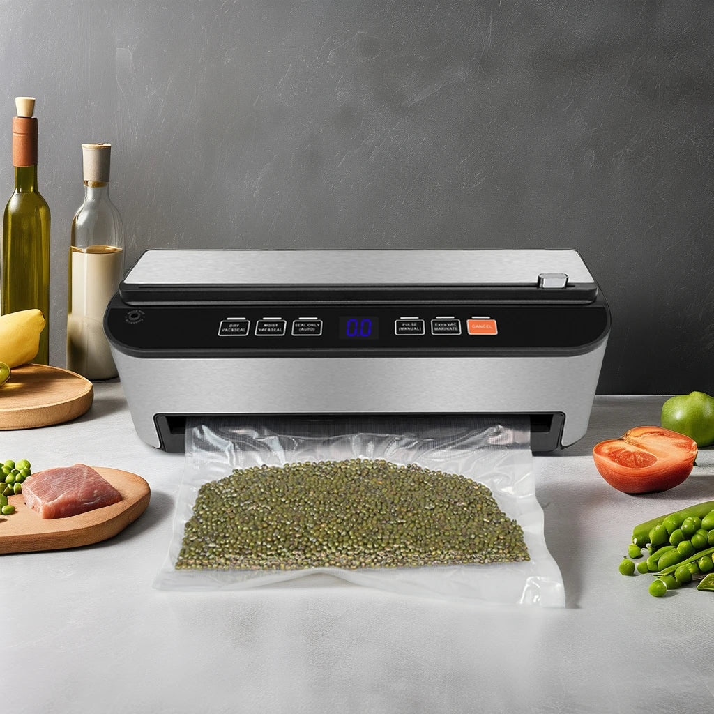 Automatic Vacuum Sealer Machine With 220-240V EU PLUG Removable Drip Tray Easy to Clean for Dry/Moist Food