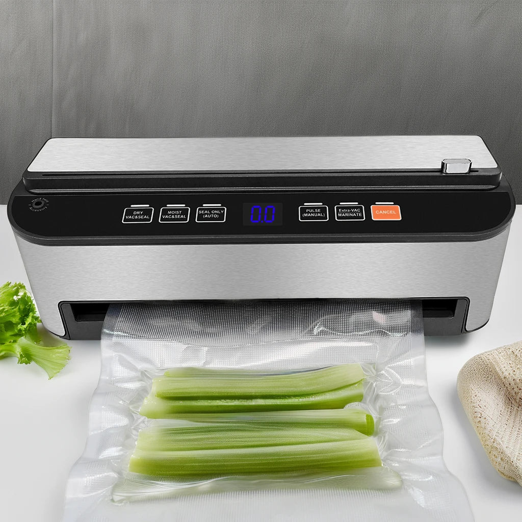 Automatic Vacuum Sealer Machine With 220-240V EU PLUG Removable Drip Tray Easy to Clean for Dry/Moist Food