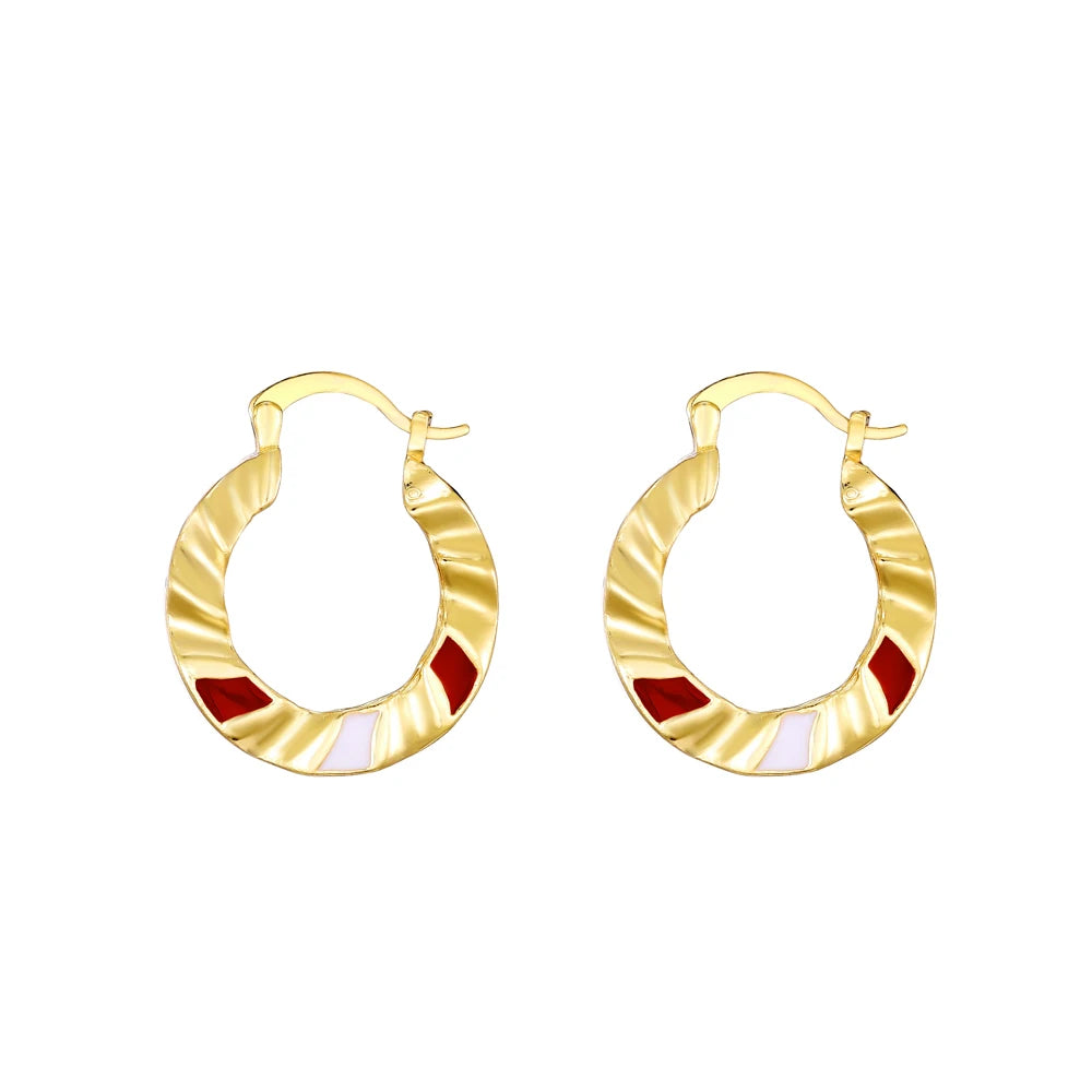 Ethlyn Vintage Style Africa Earrings for Women Gold Color Clip Earrings Girl,Ethiopian Jewelry Arab Middle East Gift E73