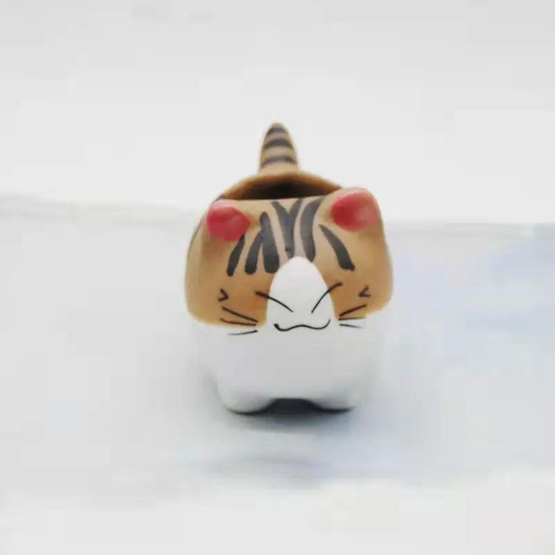 Ceramic Cat Succulents Flower Pot Cute Cartoon Mini Animal Planter Bonsai Cactus Plant Pots Desktop Decor Creative Gift