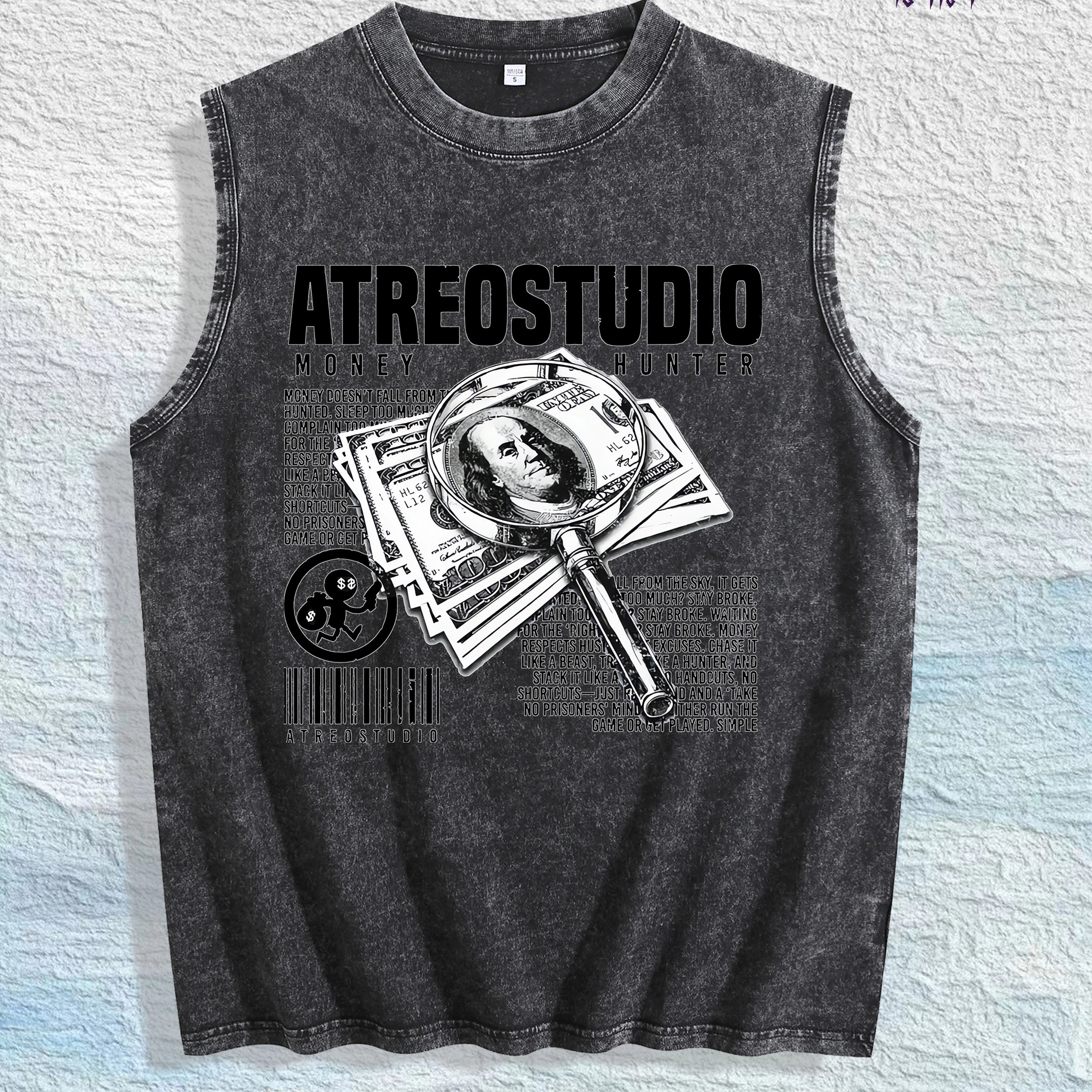 Antihero Atreostudio Money Hunter Tank Top 100% Cotton US Warehouse 7 Colors