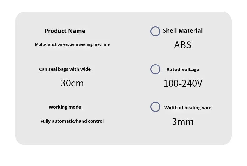 Commercial Food Sealing Machine External Suction Fast-pumping One-click-lock for Plastic Package Vacuum Packing Bulk Supply Use