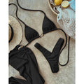 3 Pieces Swimwear Women Micro Bikini Sexy Triangle Split Bathing Suit Bikini Set Long Skirt Cover up Swimming Swimsuit Beachwear