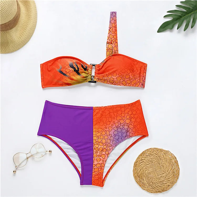Fashion Bling Sexy Bikinis Hot Thong Halter Beachwear for Women