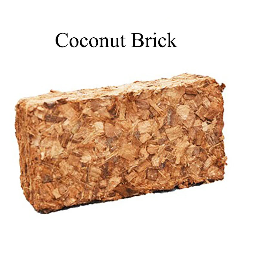 500g Green Natural Plant Coconut Shell Brick Universal Organic Nutrient Soil Coarse Grain Coconut Brick For Garden Vegetable