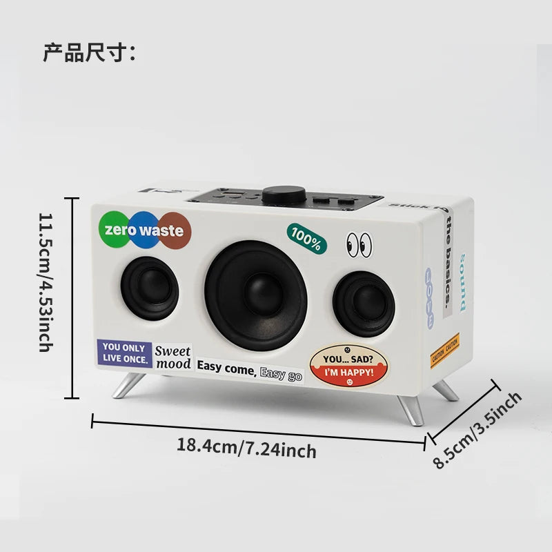 Compact Wireless Speaker with Modern Design Long Playtime Hands Free for Outdoor Entertainment Speaker