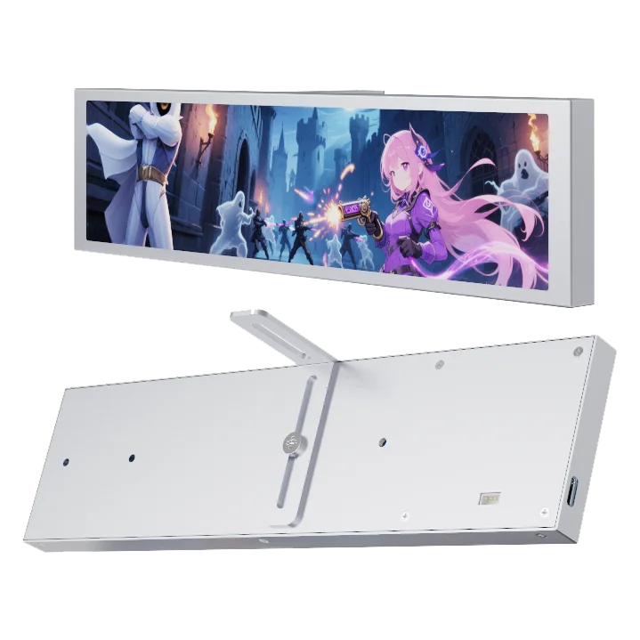 9.2 Inch Chassis Sub-screen Long bar Screen Computer Performance Monitoring CPU Temperature Customizable DIY Theme Type-C USB