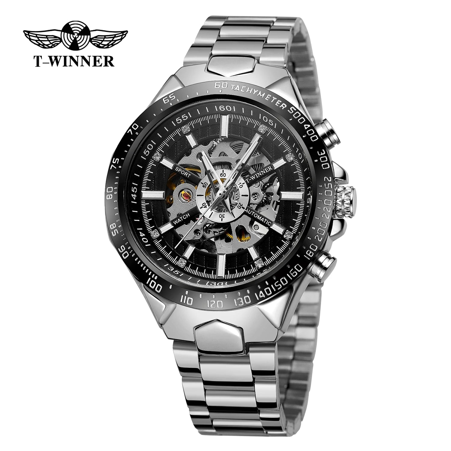 2023 T-Winner Men Luxury Wrist Watches Custom Logo Automatic Mechanical Watch for MAN