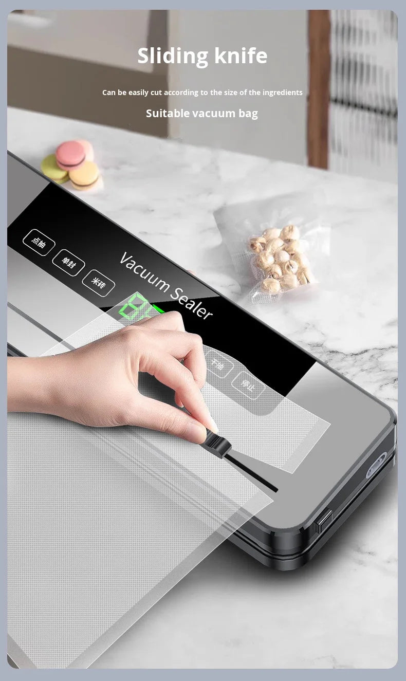 Commercial Food Sealing Machine External Suction Fast-pumping One-click-lock for Plastic Package Vacuum Packing Bulk Supply Use