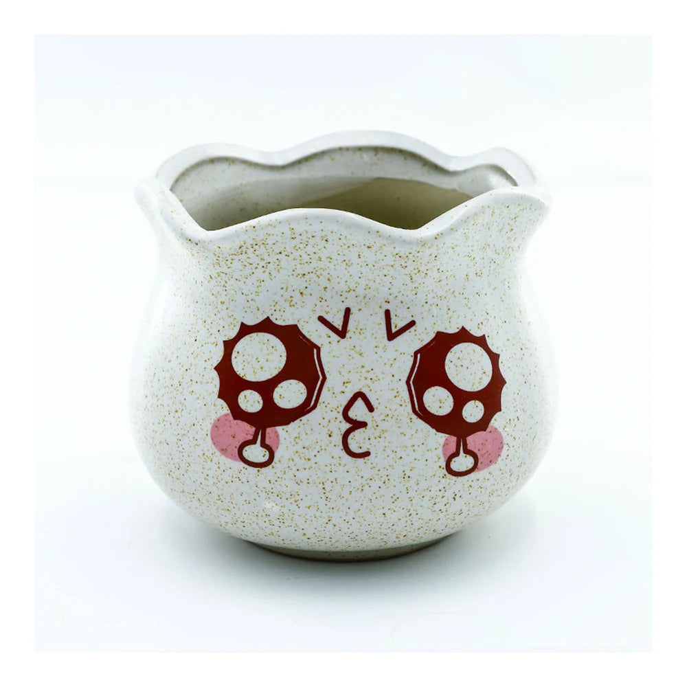 Ceramic Cute Ceramic Flower Pot Ins Succulent Flowerpot Rectangular Plant Potted Desk Decorate Ornament Gardening Decoration