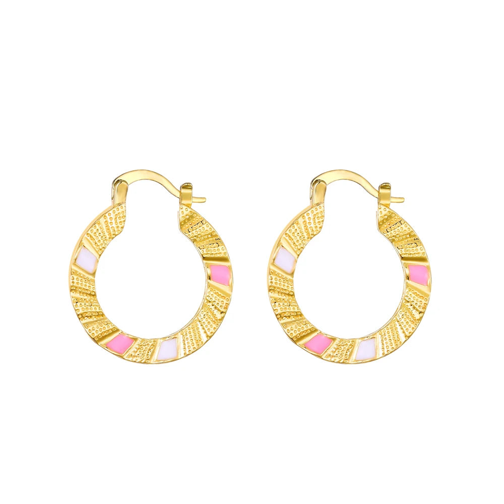 Ethlyn Vintage Style Africa Earrings for Women Gold Color Clip Earrings Girl,Ethiopian Jewelry Arab Middle East Gift E73