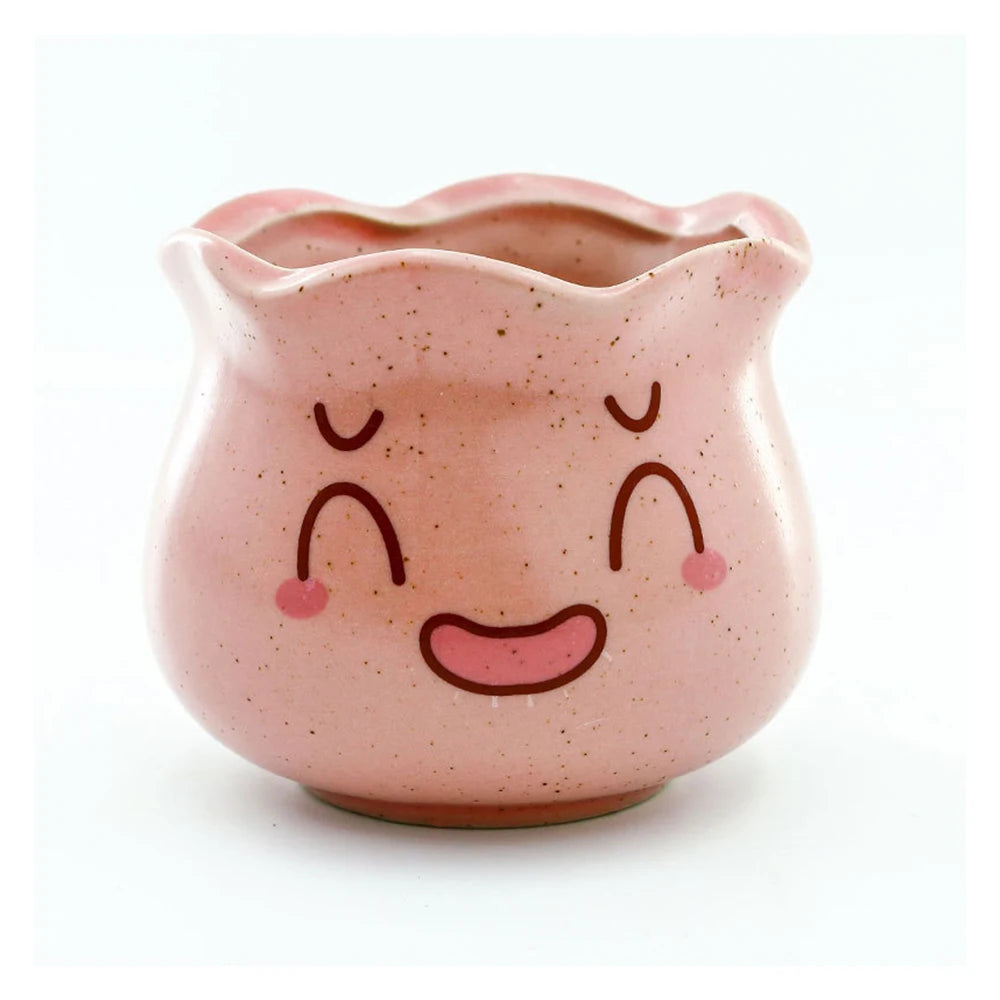 Ceramic Cute Ceramic Flower Pot Ins Succulent Flowerpot Rectangular Plant Potted Desk Decorate Ornament Gardening Decoration