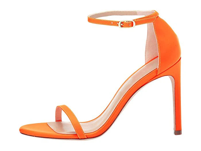 2022 Large Size Stiletto High Heels Sexy Open Toe Shoes Buckle Strap Summer Heel Ladies Party Sandals