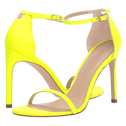 2022 Large Size Stiletto High Heels Sexy Open Toe Shoes Buckle Strap Summer Heel Ladies Party Sandals