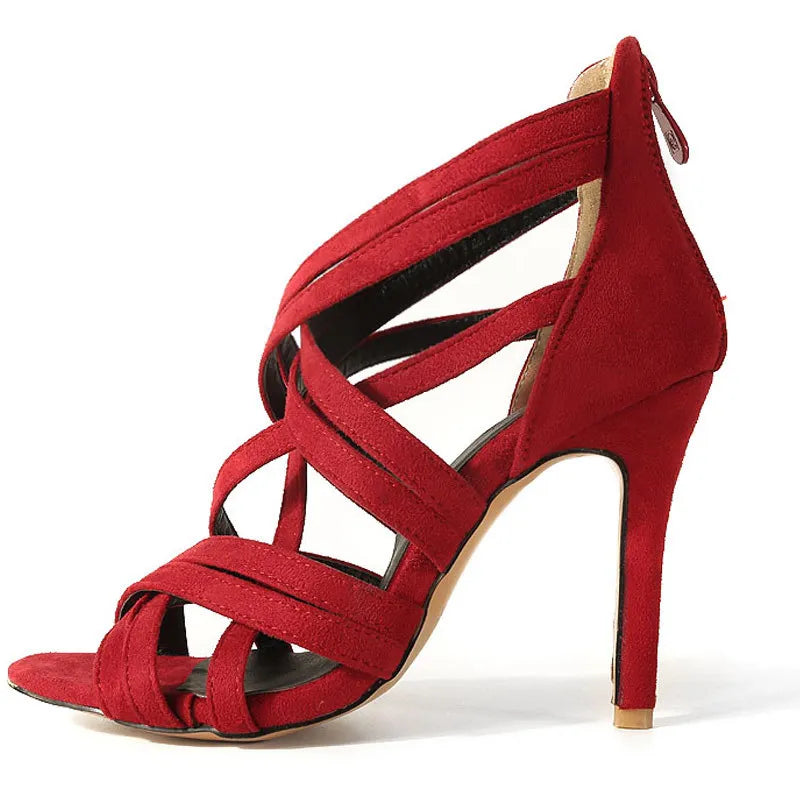 Custom Large Size 44 45 Gladiator Sandals Women Shoes Summer High Heels Women's Sandals Open Toe Sexy Shoes Woman WSH2777