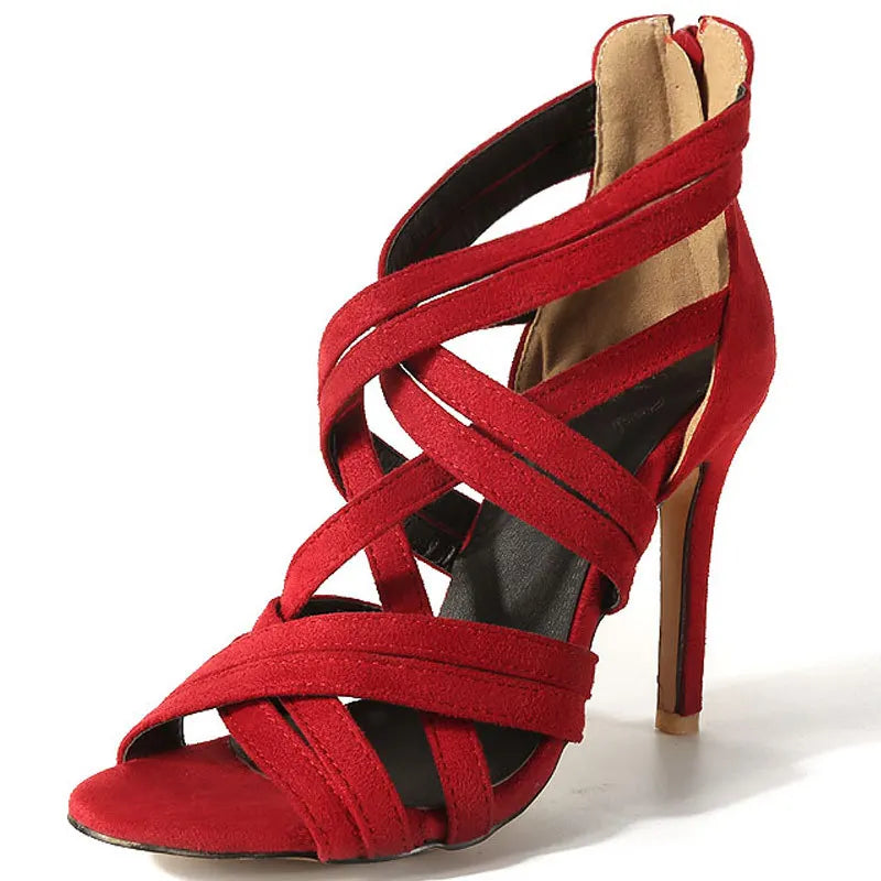 Custom Large Size 44 45 Gladiator Sandals Women Shoes Summer High Heels Women's Sandals Open Toe Sexy Shoes Woman WSH2777