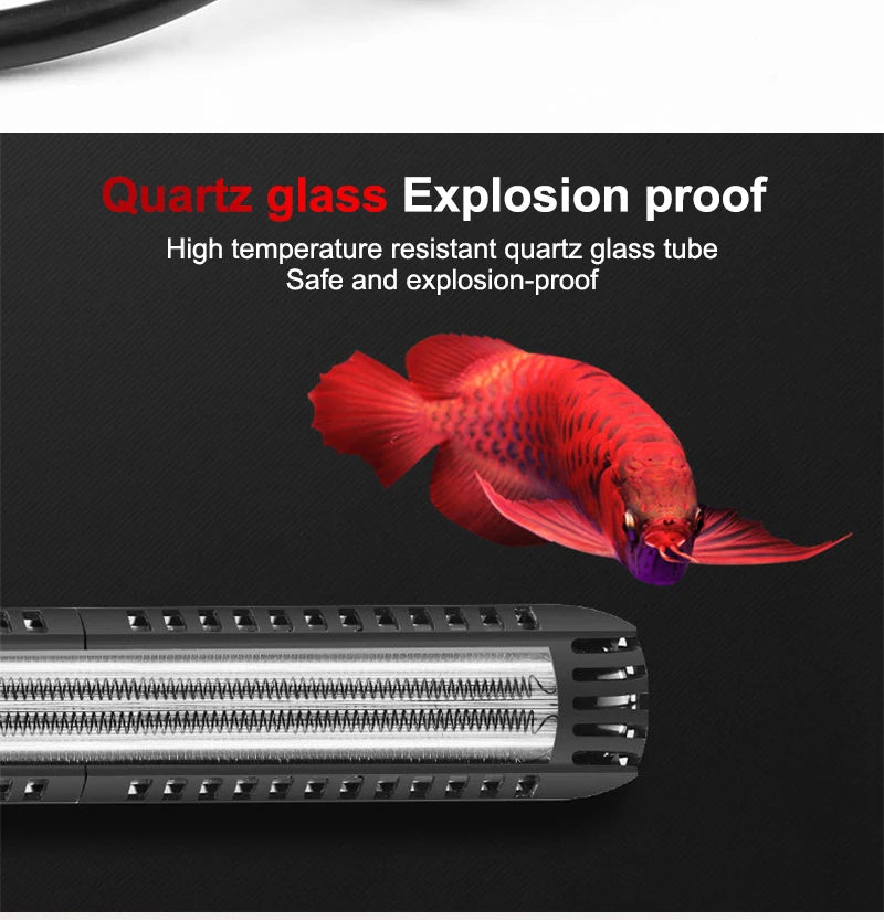 Aquarium Submersible Heater Fish Tank Water Heating Rod Constant Aquarium Thermostat Temperature Control 220-240V 50-500w