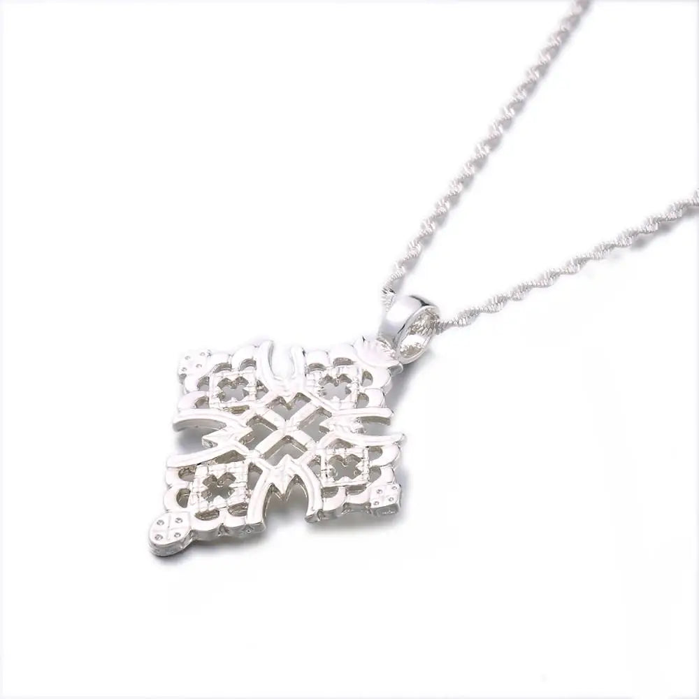 Ethiopian Coptic Cross Pendant African Abyssinian Ethiopia Cross Orthodox Christian Pendant Jewelry