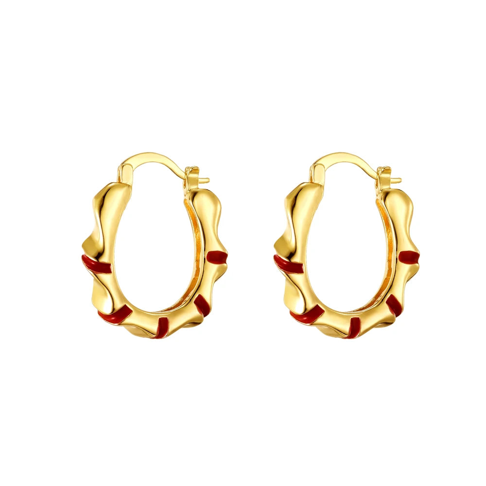 Ethlyn Vintage Style Africa Earrings for Women Gold Color Clip Earrings Girl,Ethiopian Jewelry Arab Middle East Gift E73