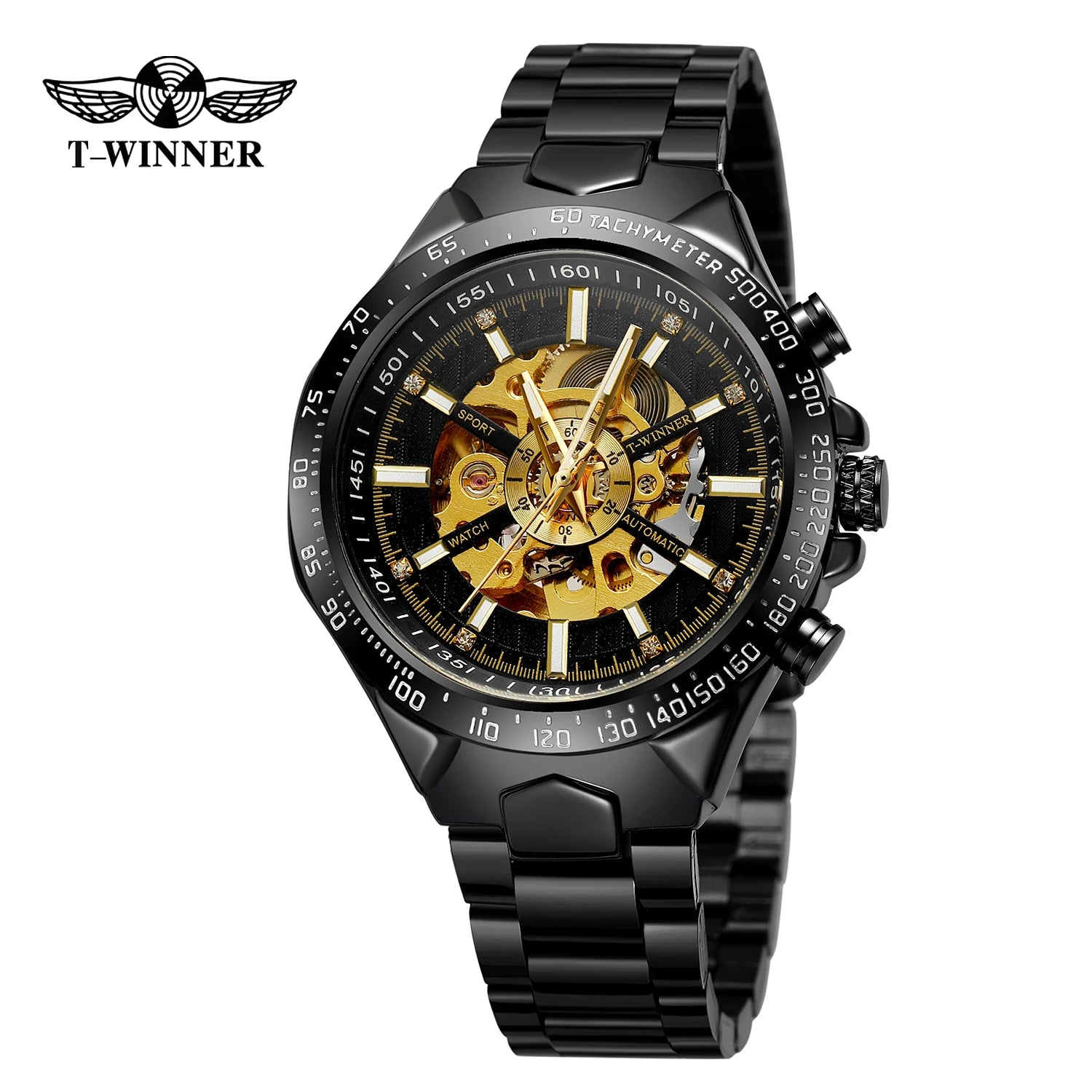 2023 T-Winner Men Luxury Wrist Watches Custom Logo Automatic Mechanical Watch for MAN