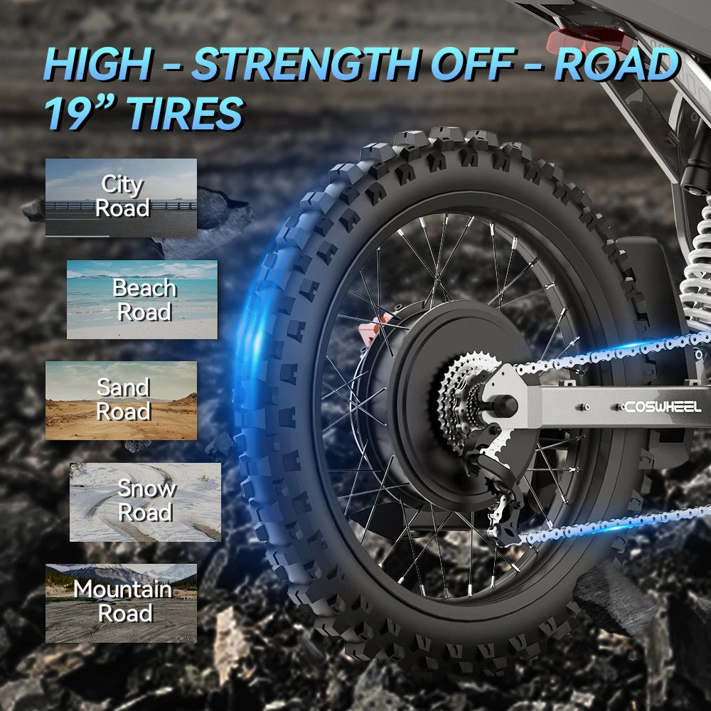 2026 Factory Stock 72V 6000w Electric Dirt Bikes Electric Motorcycle Electric Motorcycle 72v 61-80km/h US Dirt Bike Style