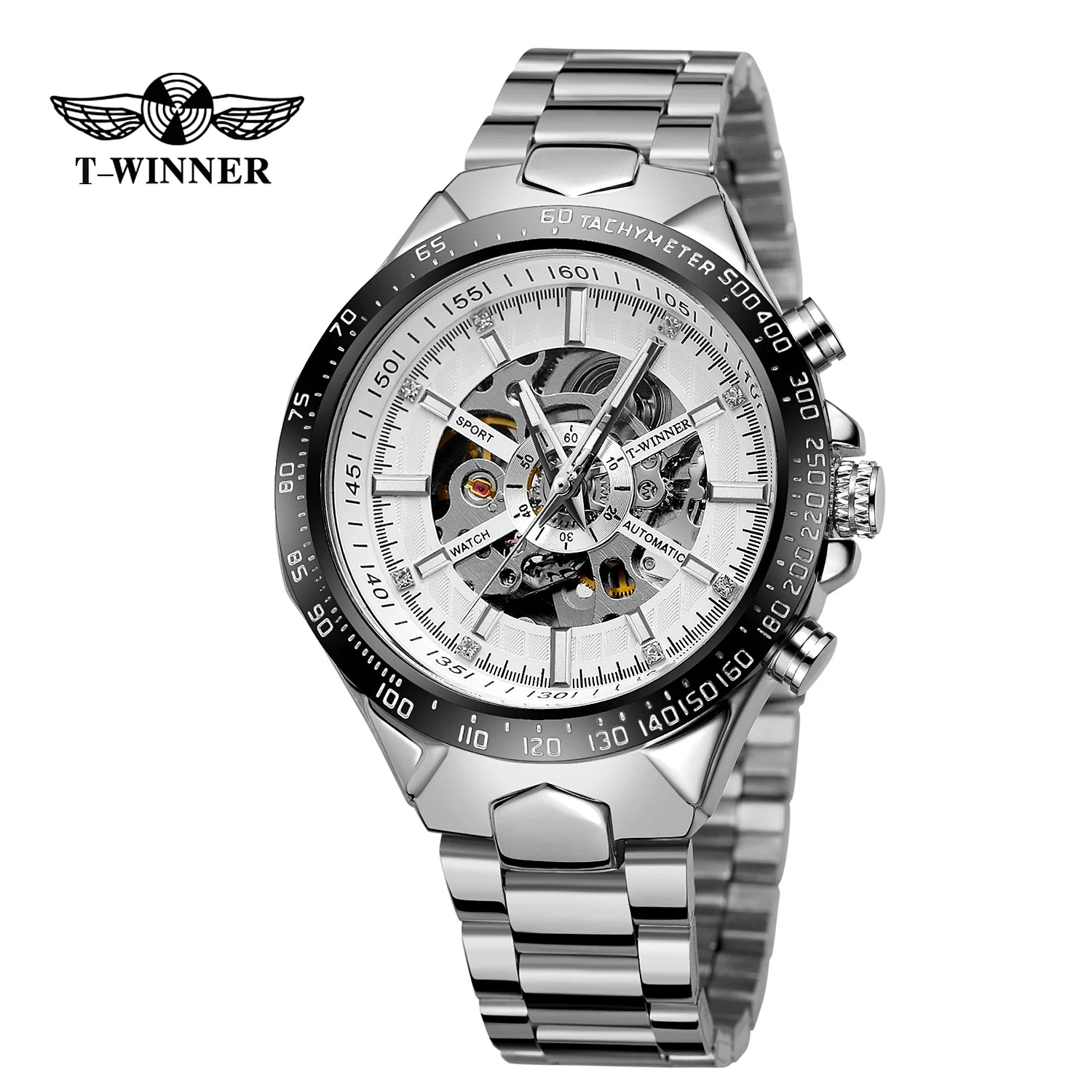 2023 T-Winner Men Luxury Wrist Watches Custom Logo Automatic Mechanical Watch for MAN