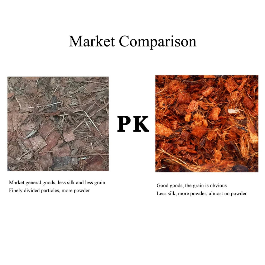 500g Green Natural Plant Coconut Shell Brick Universal Organic Nutrient Soil Coarse Grain Coconut Brick For Garden Vegetable