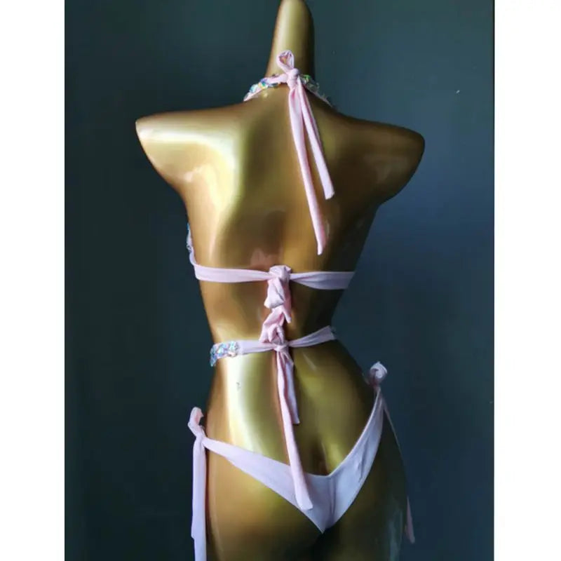2021 venus vacation new diamond bikini set sexy women swimwear rhinestone bathing suit bling stones swimsuit crystal bikini